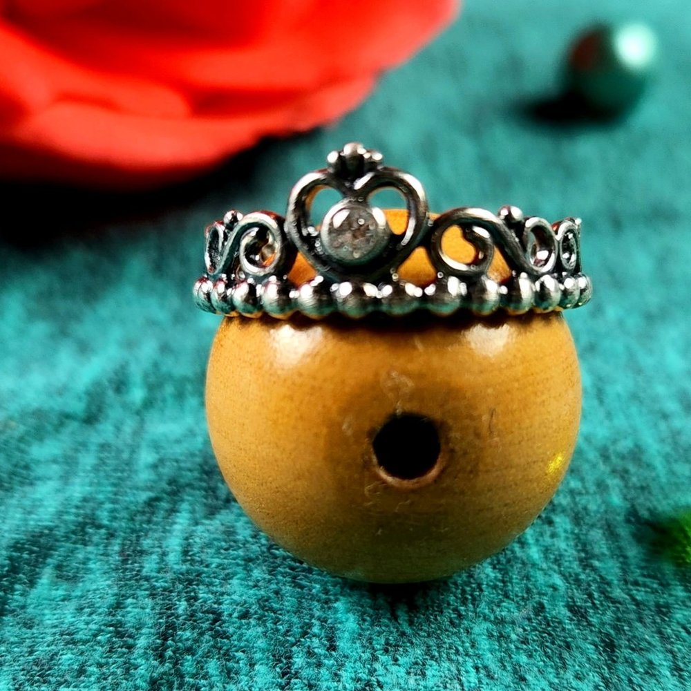 Vintage - PANDORA Imperial Crown Tiara Ring - Size 9 - Signed 925